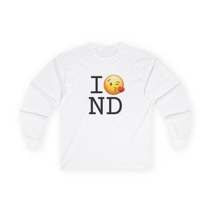 "I Blow a Kiss at North Dakota" Long Sleeve Shirt