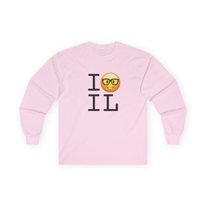 "I'm a Nerd about Illinois" Long Sleeve Shirt
