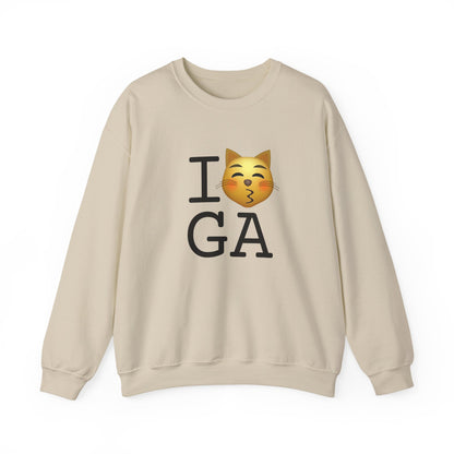 "I'm a Kissing Cat toward Georgia" Sweatshirt