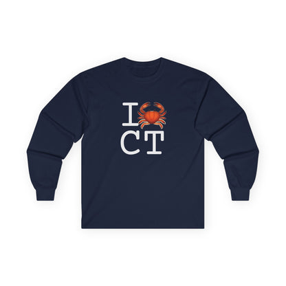"I Crab Connecticut" Long Sleeve Shirt