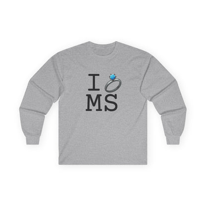 "I'm Married to (Diamond Ring) Mississippi" Long Sleeve Shirt