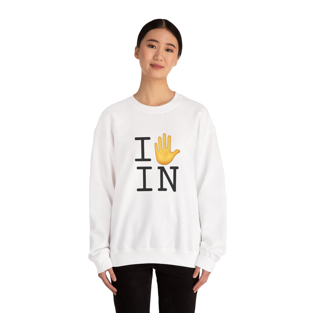 "I Stop (Raised Hand) Indiana" Sweatshirt