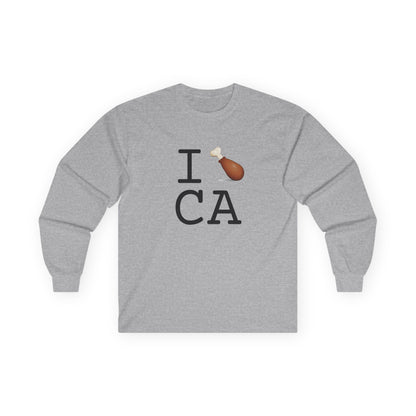 "I Chicken Drumstick California" Long Sleeve Shirt