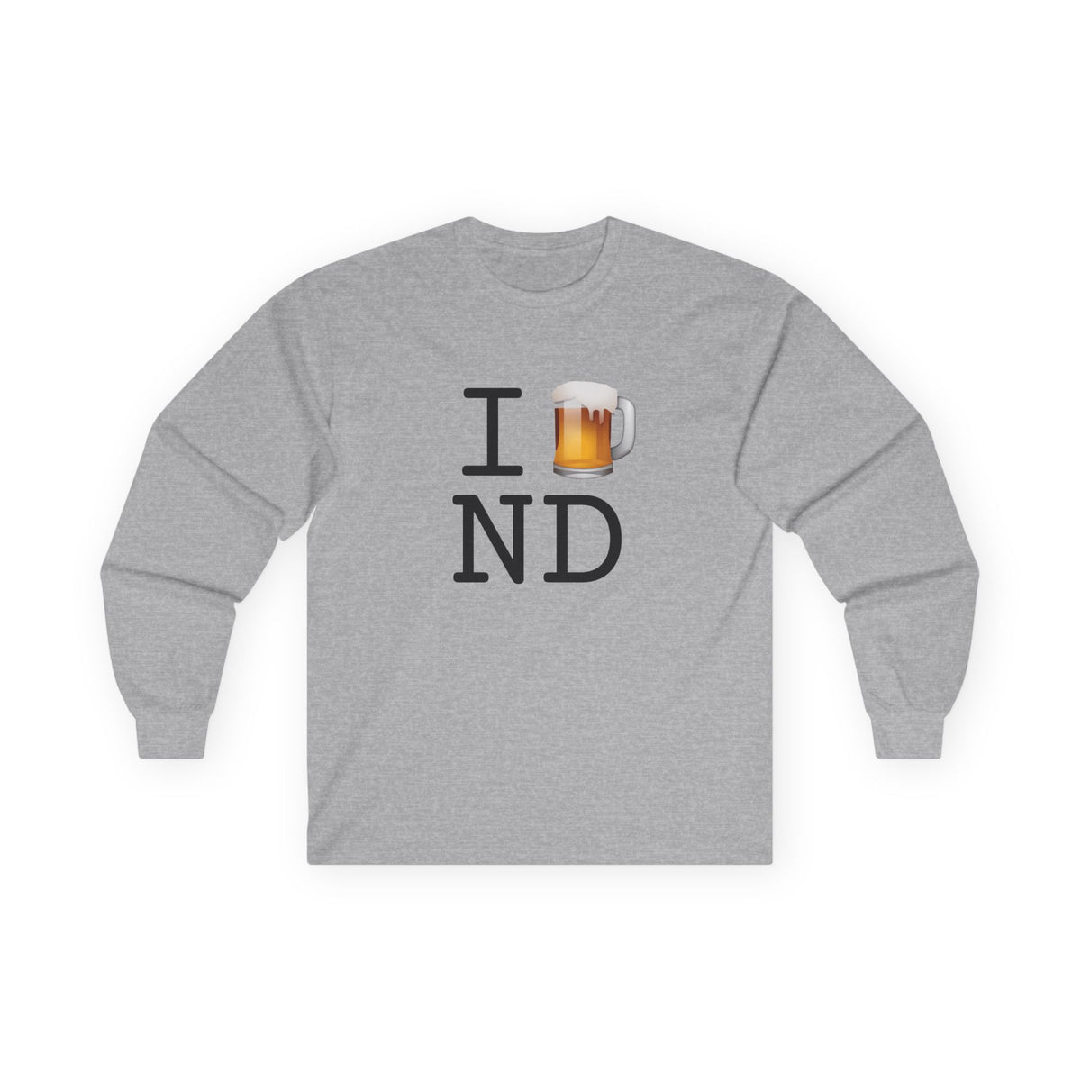 "I Beer North Dakota" Long Sleeve Shirt