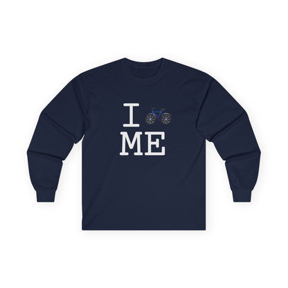 "I Bicycle Maine" Long Sleeve Shirt