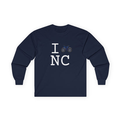 "I Bicycle North Carolina" Long Sleeve Shirt