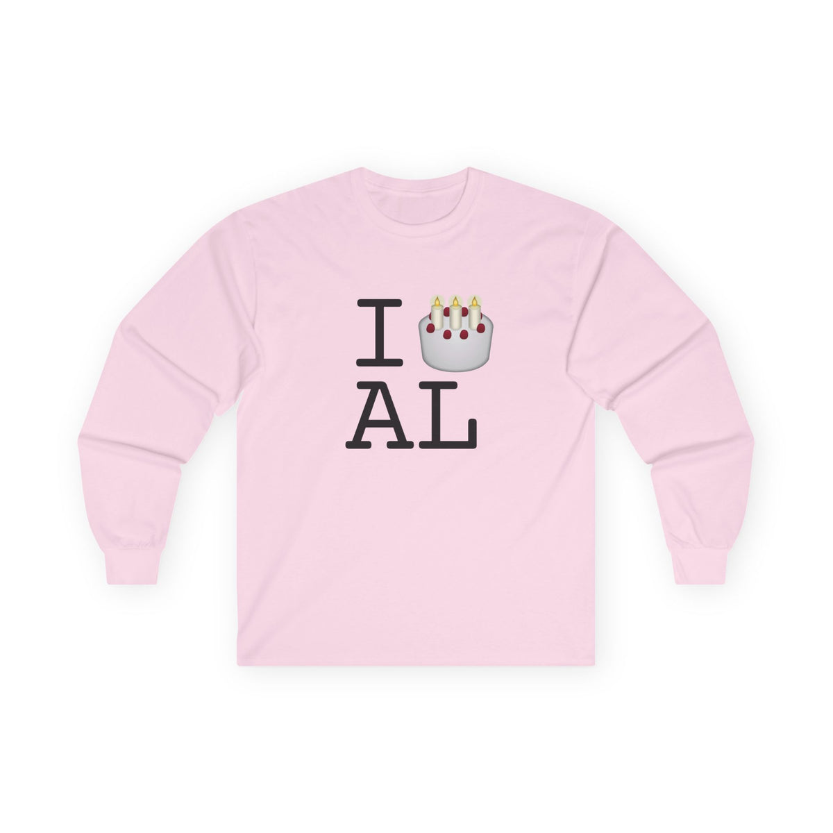 "I Birthday Cake Alabama" Long Sleeve Shirt