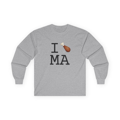 "I Chicken Drumstick Massachusetts" Long Sleeve Shirt
