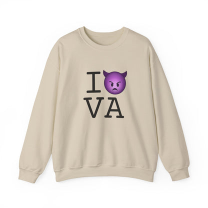 "I'm an Angry Devil about Virginia" Sweatshirt