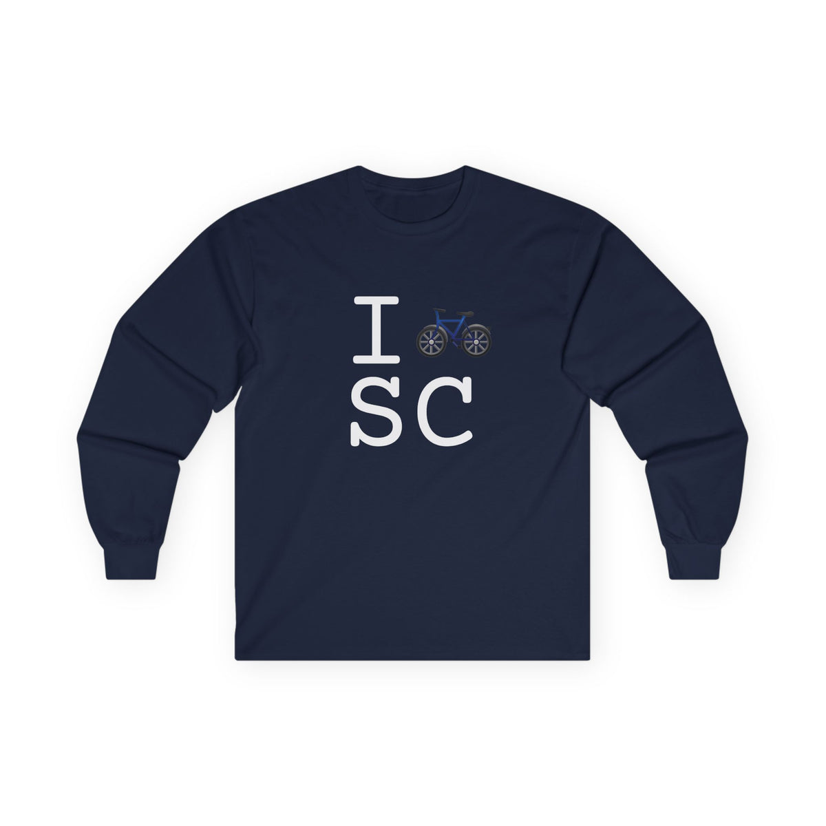 "I Bicycle South Carolina" Long Sleeve Shirt