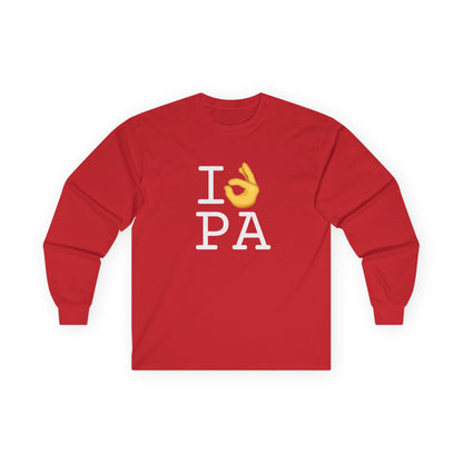"I'm OK with Pennsylvania" Long Sleeve Shirt