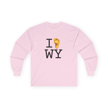 "I Foot Wyoming" Long Sleeve Shirt