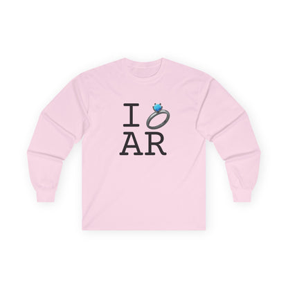 "I'm Married to (Diamond Ring) Arkansas" Long Sleeve Shirt