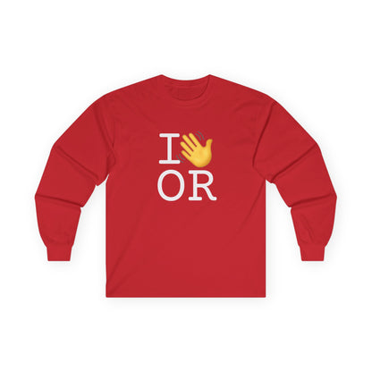 "I Wave at Oregon" Long Sleeve Shirt