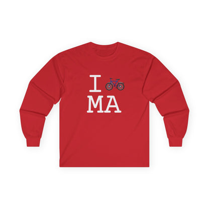 "I Bicycle Massachusetts" Long Sleeve Shirt