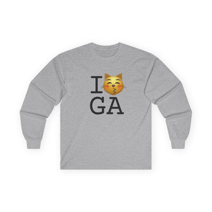 "I'm a Kissing Cat toward Georgia" Long Sleeve Shirt