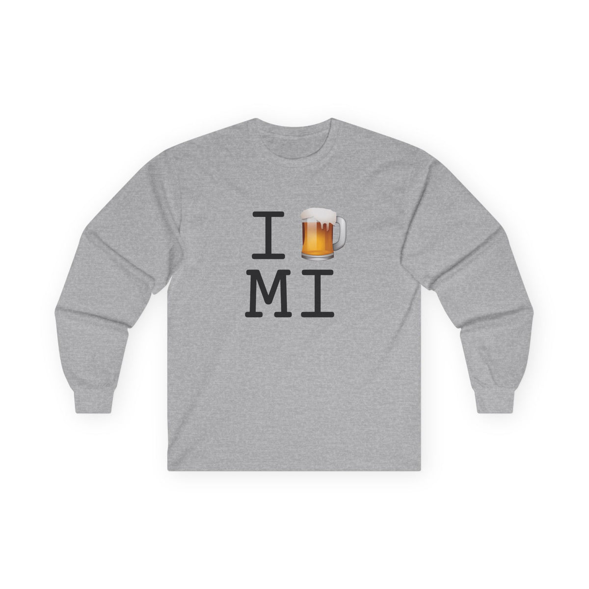 "I Beer Michigan" Long Sleeve Shirt