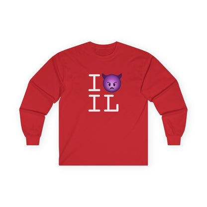 "I'm an Angry Devil about Illinois" Long Sleeve Shirt