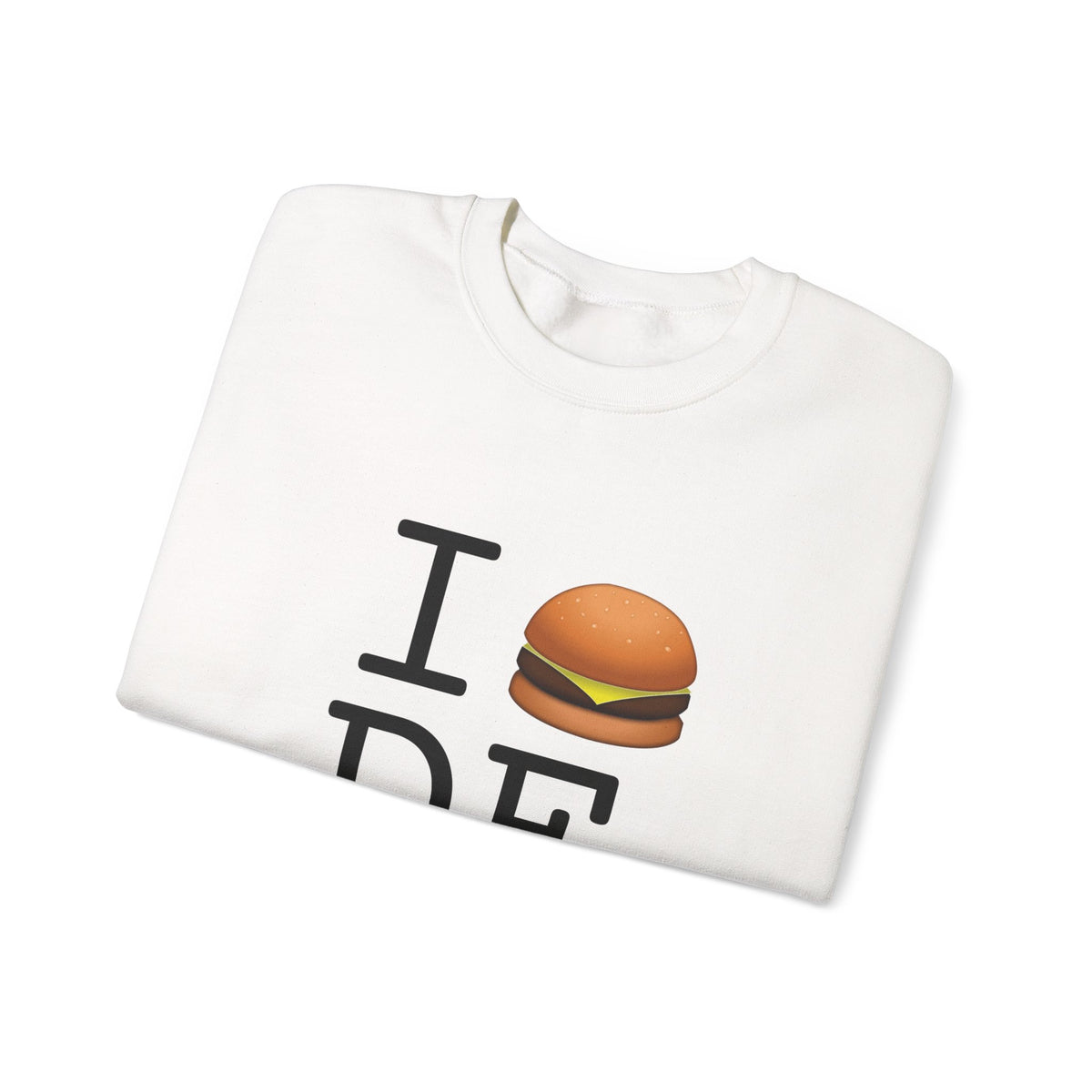 "I Cheeseburger Delaware" Sweatshirt