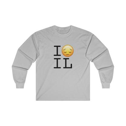 "I'm Depressed about Illinois" Long Sleeve Shirt