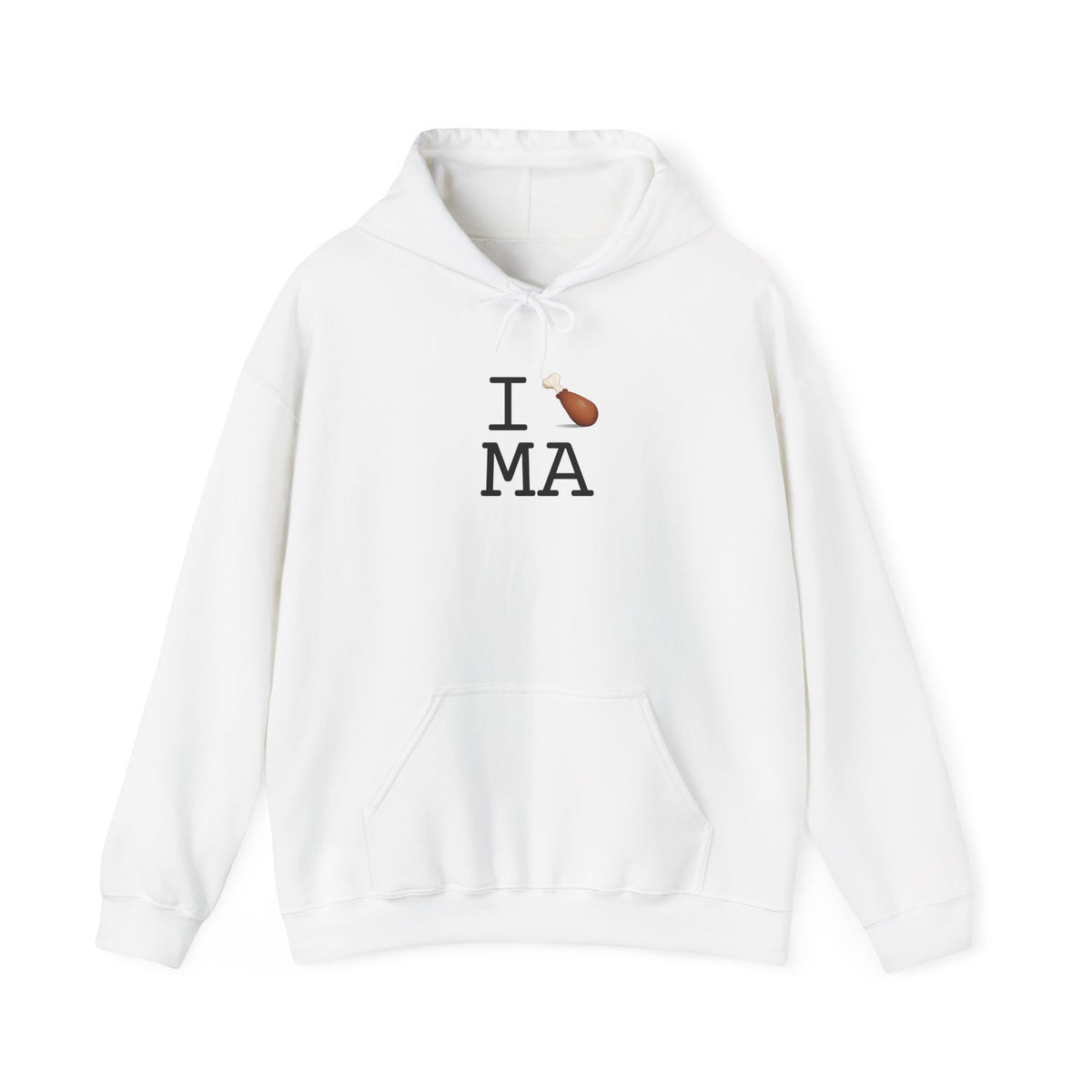 "I Chicken Drumstick Massachusetts" Hoodie