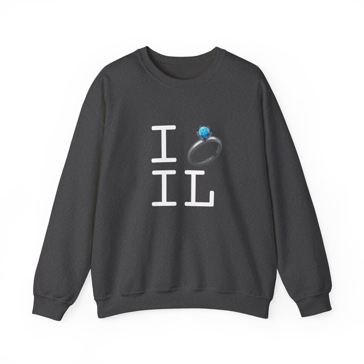 "I'm Married to (Diamond Ring) Illinois" Sweatshirt