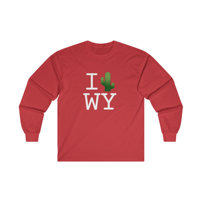 "I Cactus Wyoming" Long Sleeve Shirt