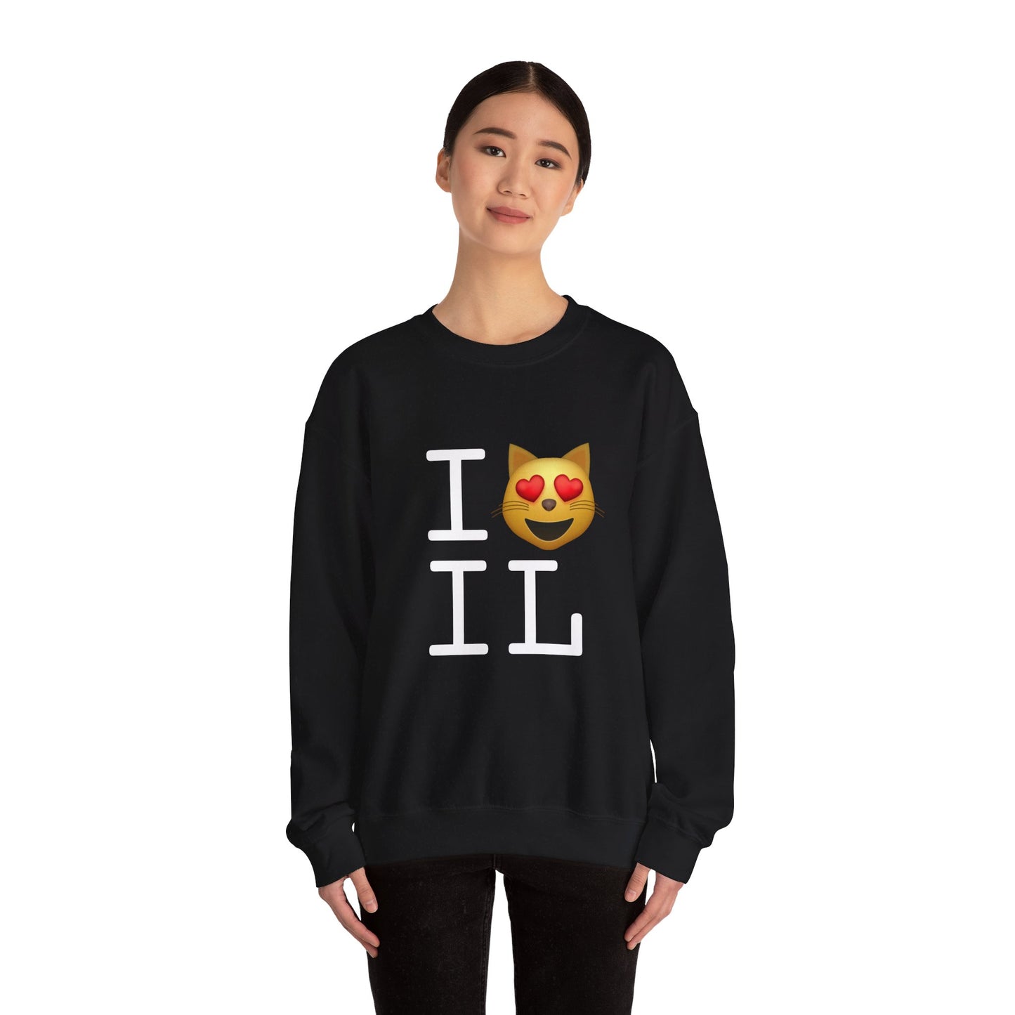 "I'm a Cat that Loves Illinois" Sweatshirt