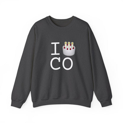"I Birthday Cake Colorado" Sweatshirt
