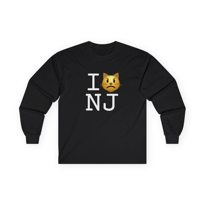 "I'm a Pouting Cat about New Jersey" Long Sleeve Shirt
