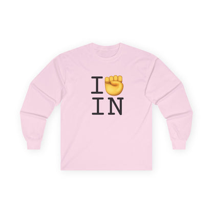 "I Raise my Fist with Indiana" Long Sleeve Shirt