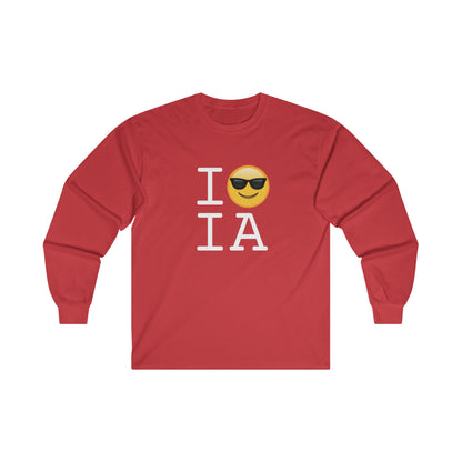 "I'm Cool with Iowa" Long Sleeve Shirt