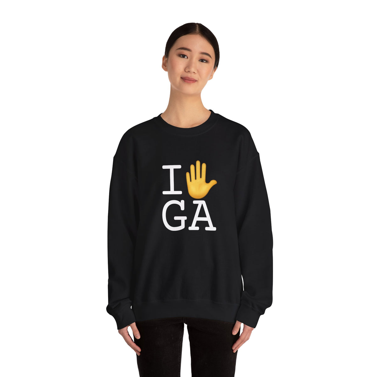 "I Stop (Raised Hand) Georgia" Sweatshirt