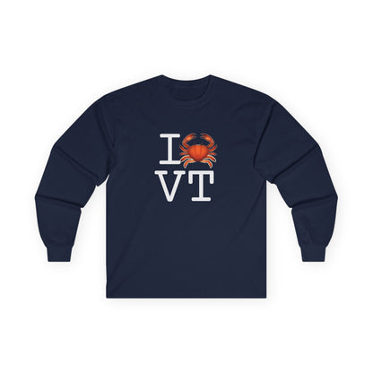 "I Crab Vermont" Long Sleeve Shirt