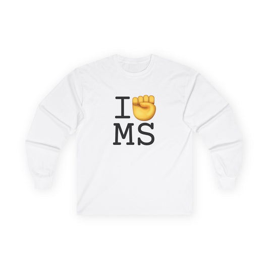 "I Raise my Fist with Mississippi" Long Sleeve Shirt