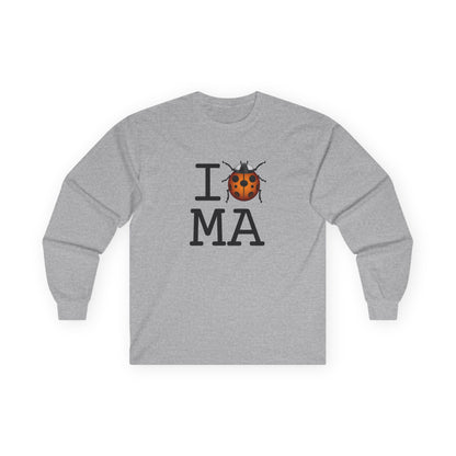 "I Ladybug Massachusetts" Long Sleeve Shirt