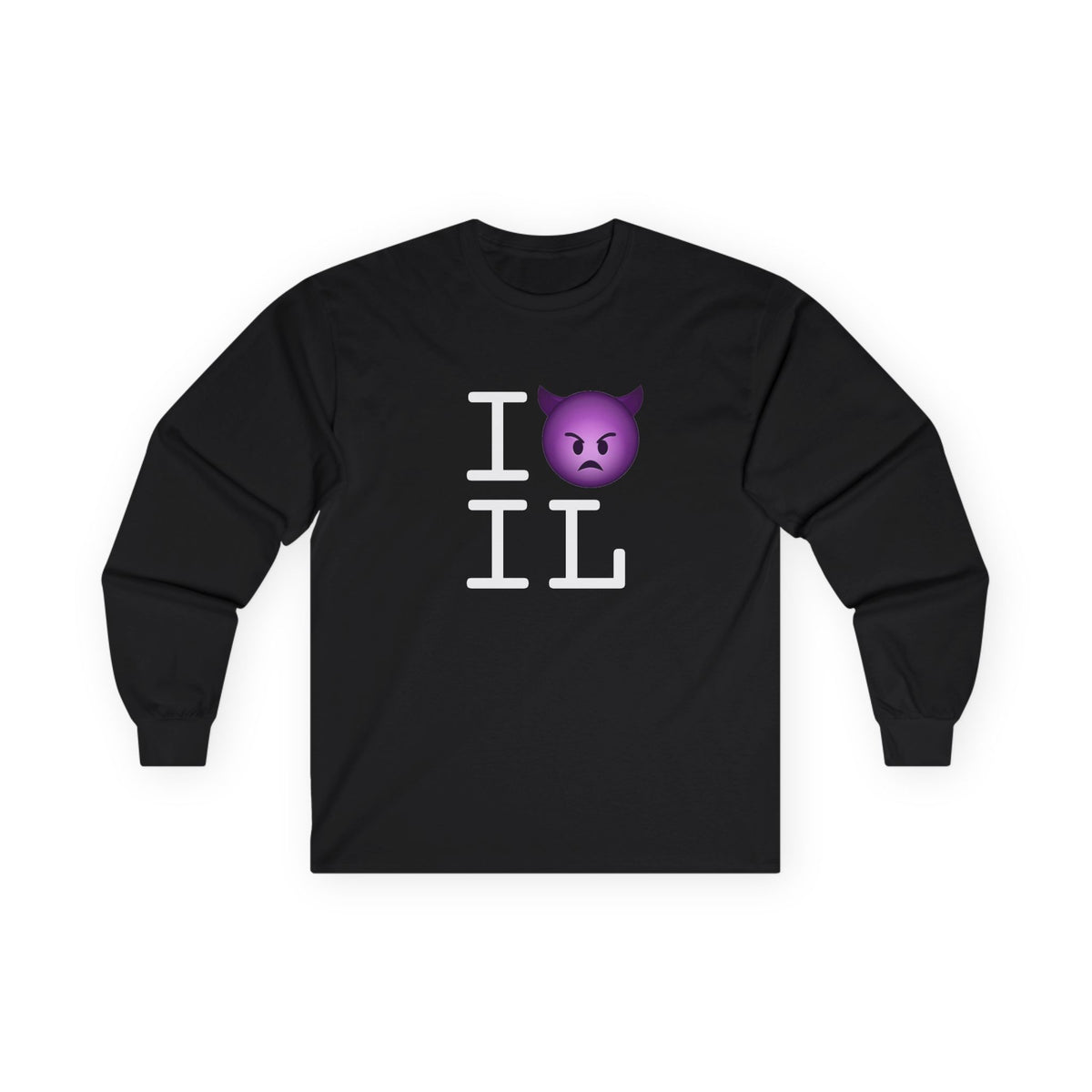 "I'm an Angry Devil about Illinois" Long Sleeve Shirt
