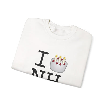 "I Birthday Cake New Hampshire" Sweatshirt