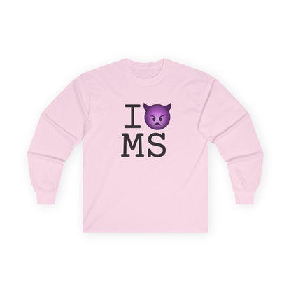 "I'm an Angry Devil about Mississippi" Long Sleeve Shirt