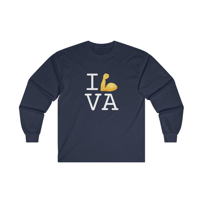 "I Flex in/on Virginia" Long Sleeve Shirt