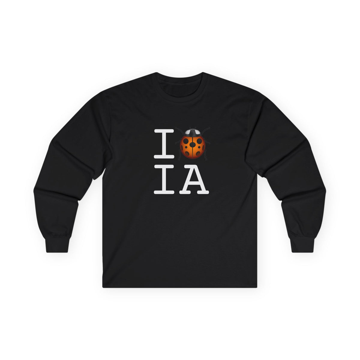 "I Ladybug Iowa" Long Sleeve Shirt