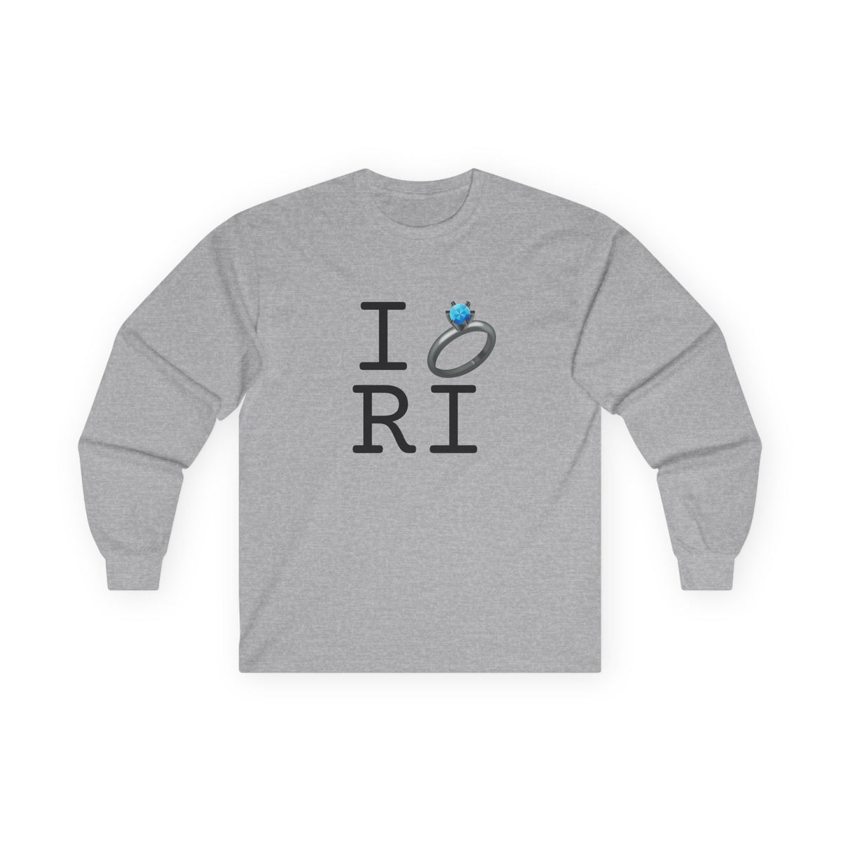 "I'm Married to (Diamond Ring) Rhode Island" Long Sleeve Shirt