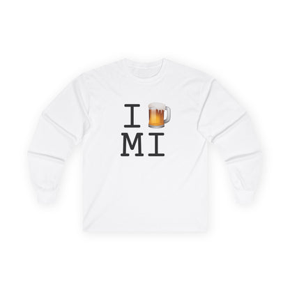 "I Beer Michigan" Long Sleeve Shirt