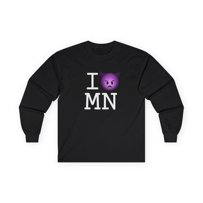 "I'm an Angry Devil about Minnesota" Long Sleeve Shirt