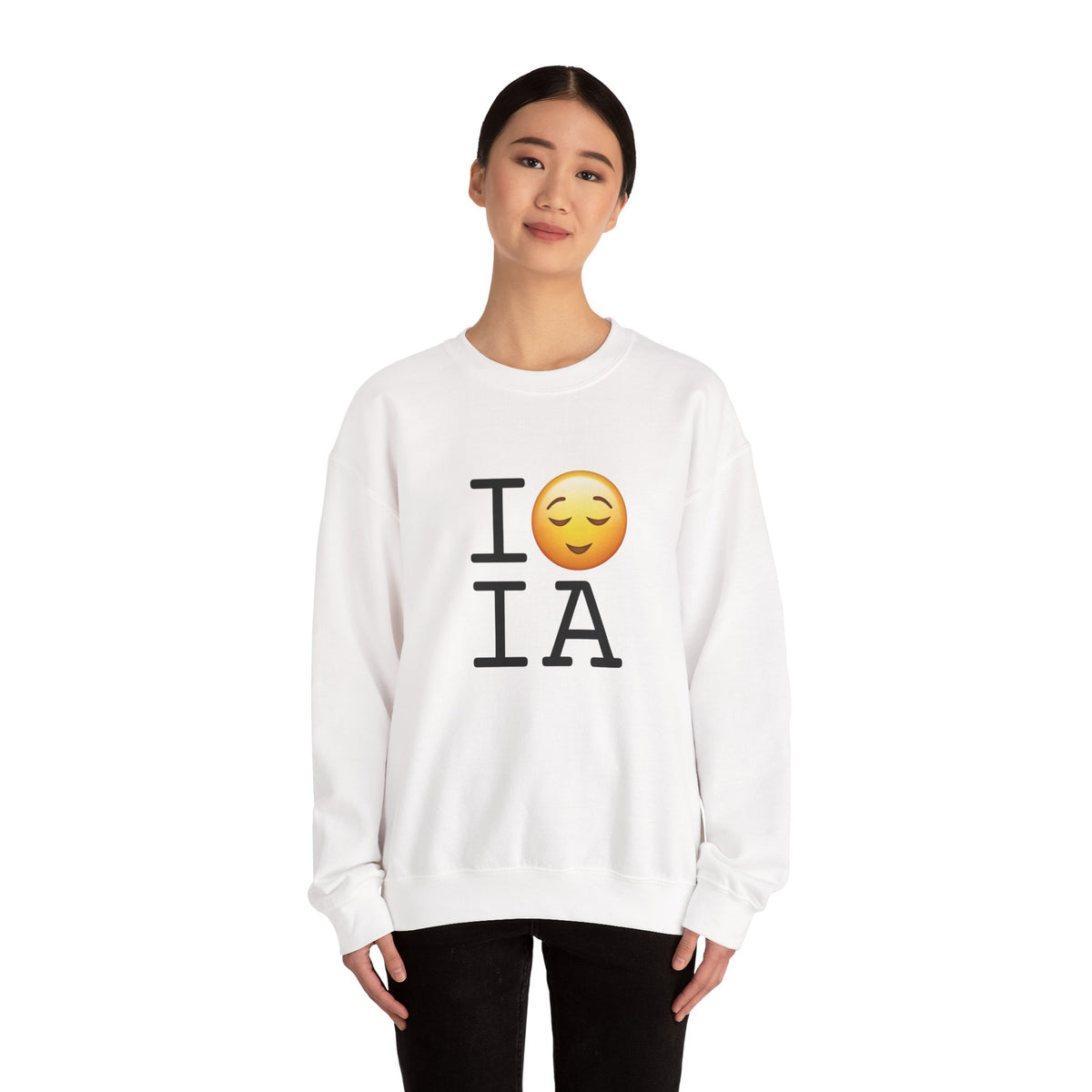 "I'm Relieved about Iowa" Sweatshirt
