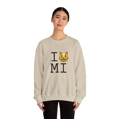 "I'm a Pouting Cat about Michigan" Sweatshirt