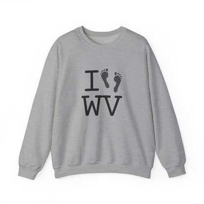 "I leave Footsteps in West Virginia" Sweatshirt