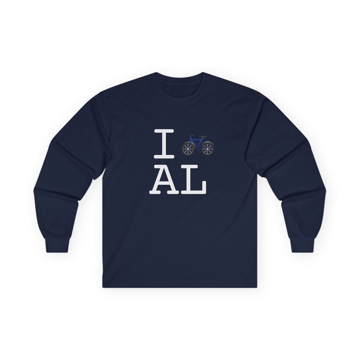 "I Bicycle Alabama" Long Sleeve Shirt
