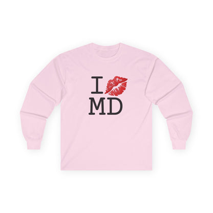 "I Kiss Mark Maryland" Long Sleeve Shirt