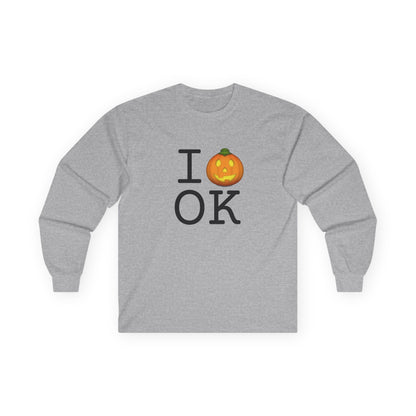 "I Jack-O-Lantern (Pumpkin) Oklahoma" Long Sleeve Shirt